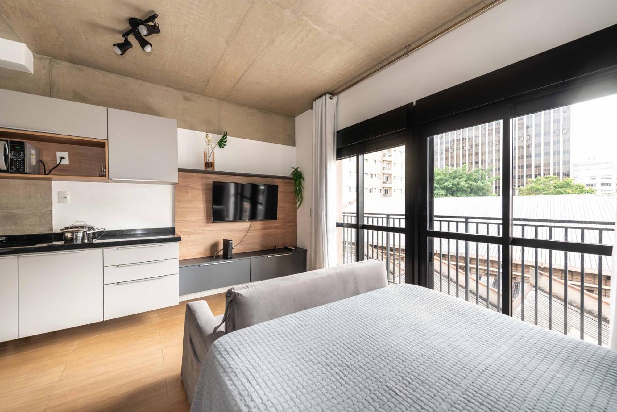 47 New Studio Next Paulista Av, Fast Wifi And Balcony São Paulo Buitenkant foto